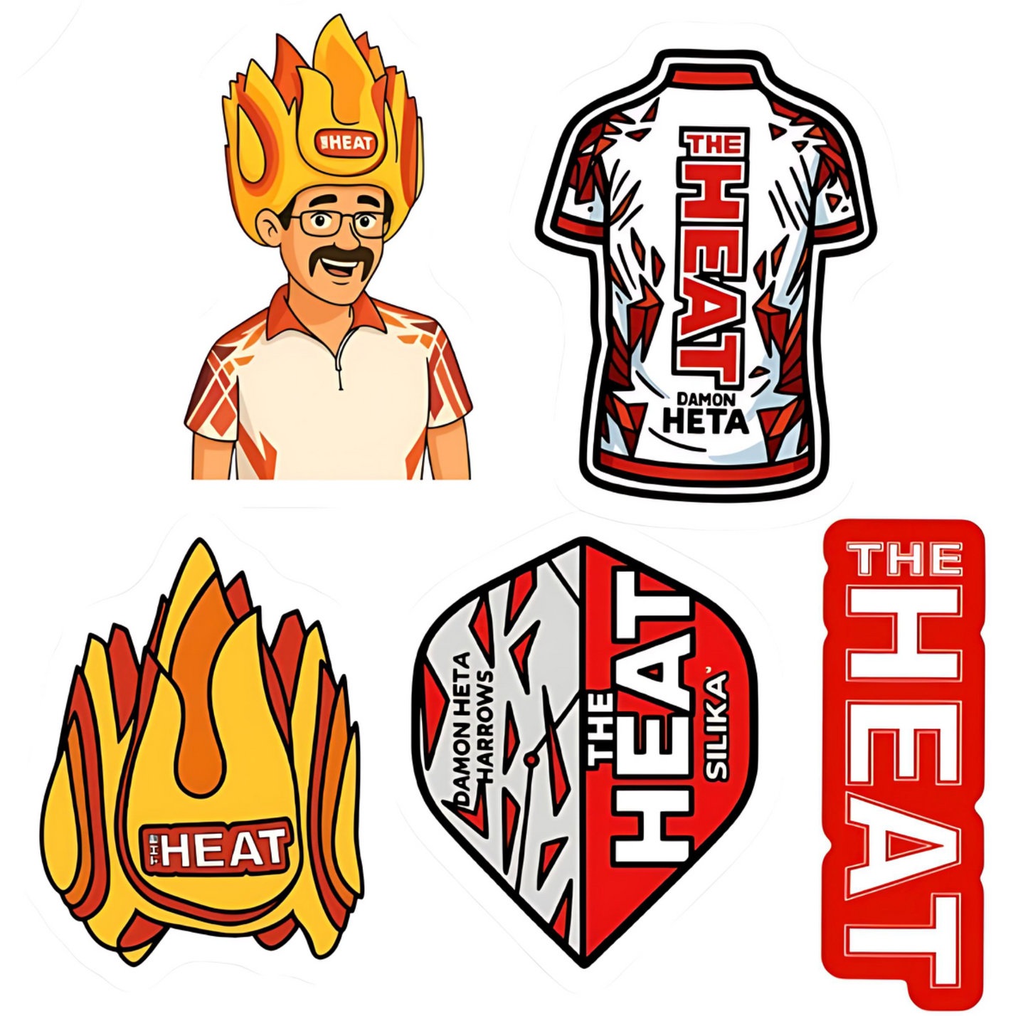 The Heat Sticker Pack - Cartoon