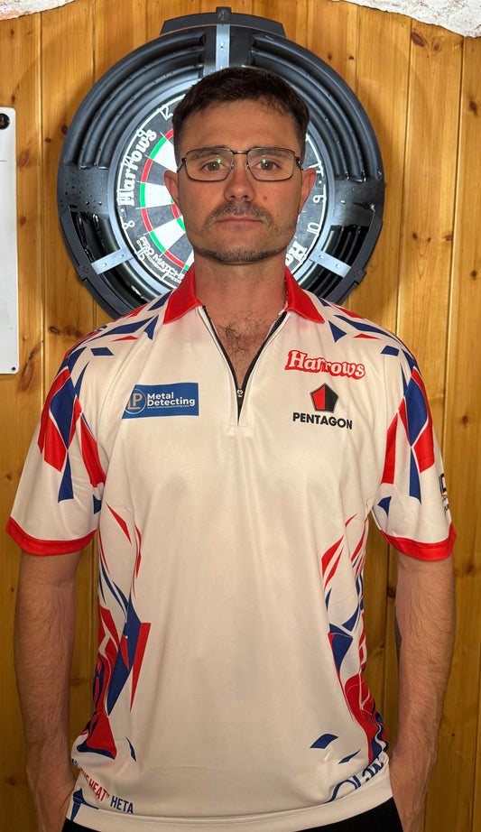 Limited Addition Blue & Red Damon ‘The Heat’ Heta Replica Playing Shirt - SIGNED!