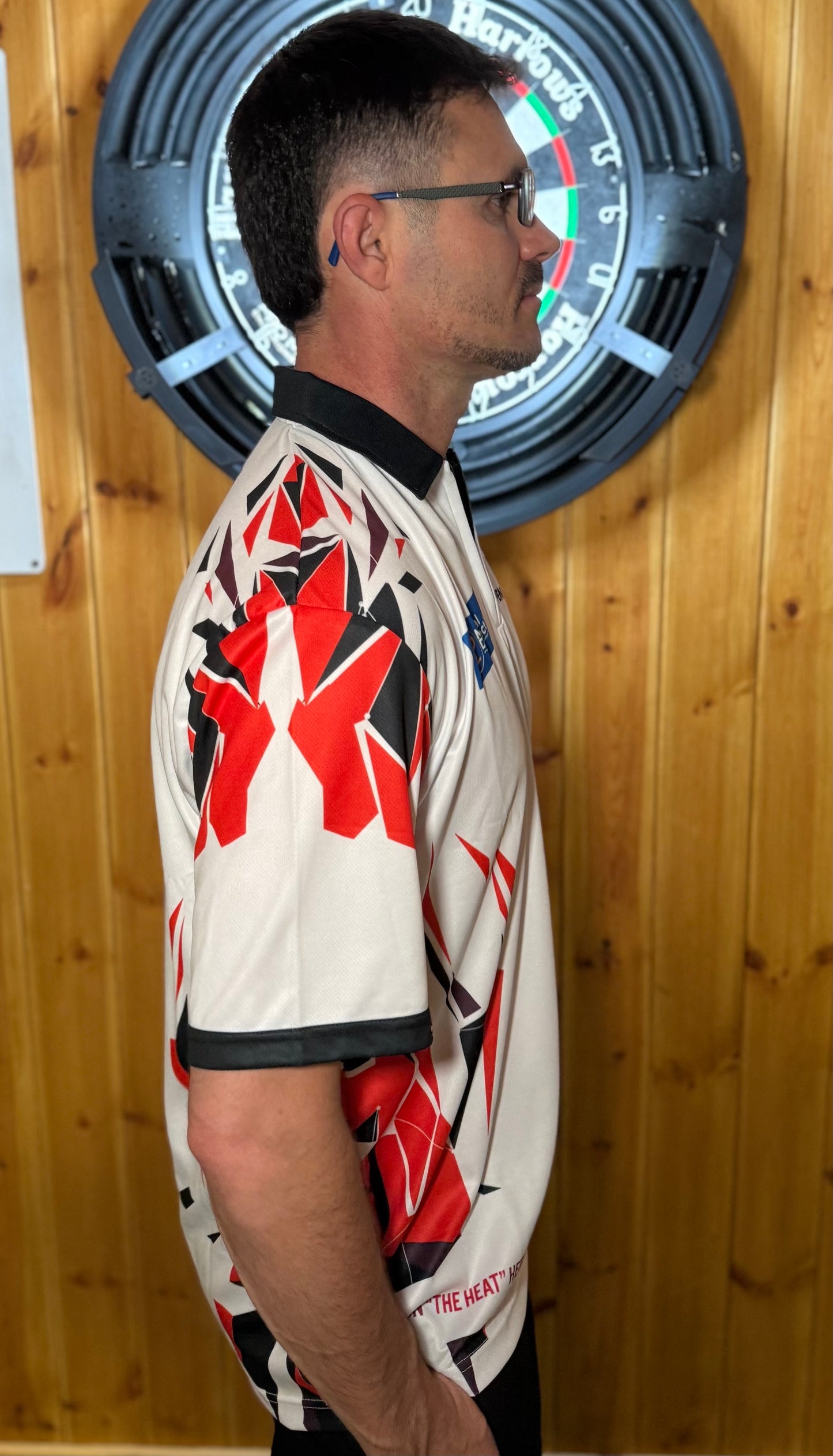 Limited Addition Red & Black Damon ‘The Heat’ Heta Replica Playing Shirt - UNSIGNED