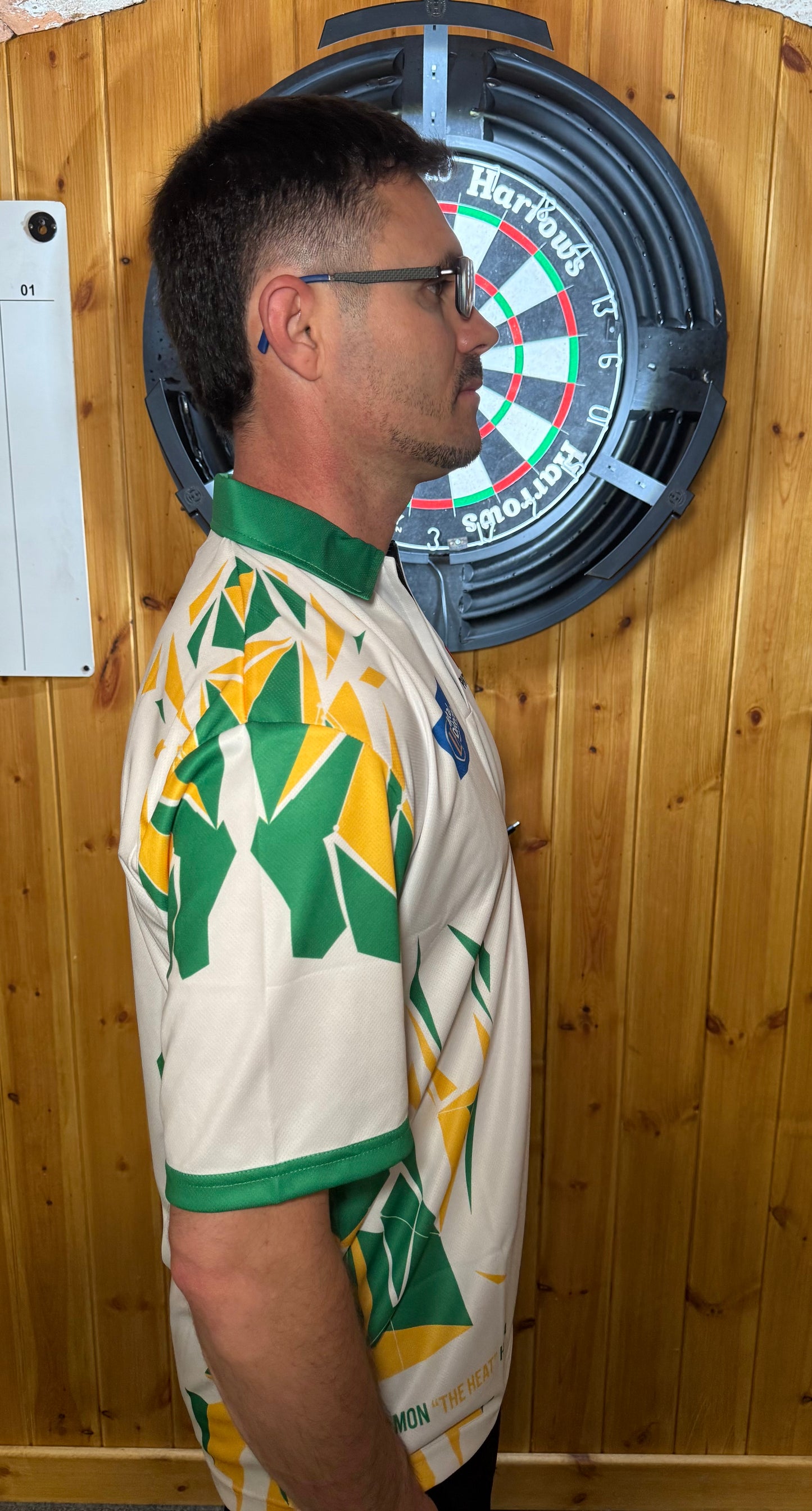 Damon ‘The Heat’ Heta Replica Playing Shirt Green & Gold - SIGNED!