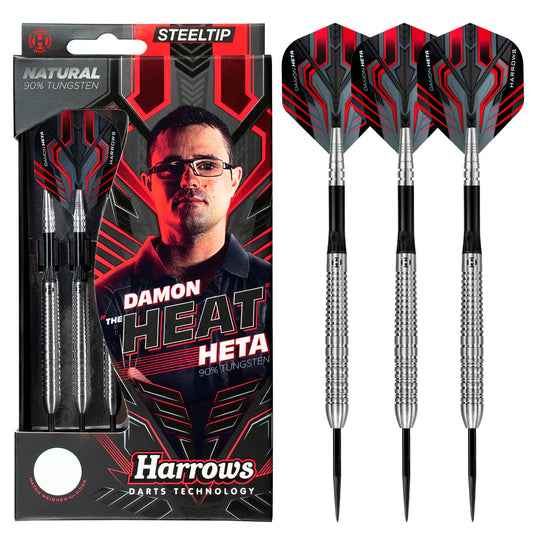 Damon Heta 90% Natural Steel Tip Darts - Signed Box