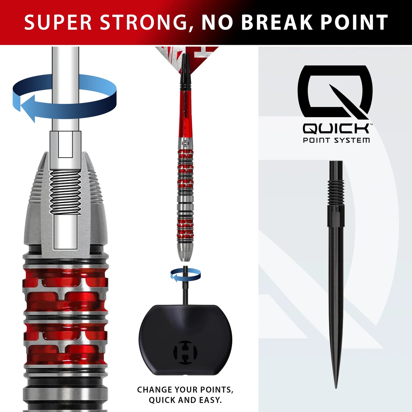 Damon Heta 90% Series 3 Quick Point Darts - Signed box